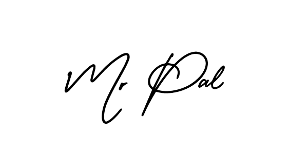 How to make Mr Pal name signature. Use AmerikaSignatureDemo-Regular style for creating short signs online. This is the latest handwritten sign. Mr Pal signature style 3 images and pictures png