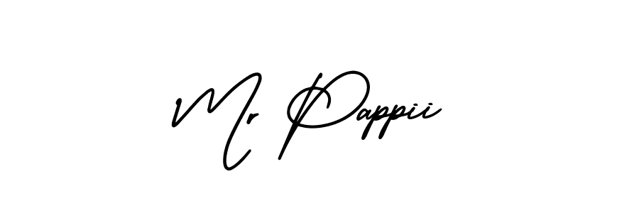 How to make Mr Pappii signature? AmerikaSignatureDemo-Regular is a professional autograph style. Create handwritten signature for Mr Pappii name. Mr Pappii signature style 3 images and pictures png