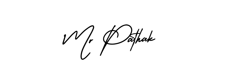 Design your own signature with our free online signature maker. With this signature software, you can create a handwritten (AmerikaSignatureDemo-Regular) signature for name Mr Pathak. Mr Pathak signature style 3 images and pictures png