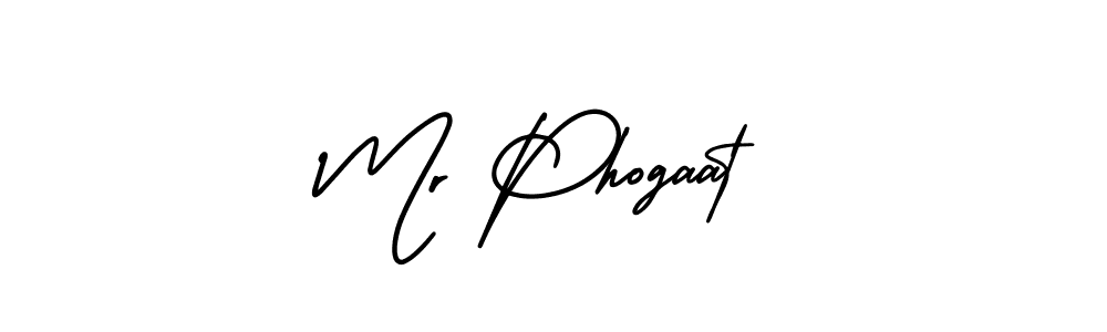 Use a signature maker to create a handwritten signature online. With this signature software, you can design (AmerikaSignatureDemo-Regular) your own signature for name Mr Phogaat. Mr Phogaat signature style 3 images and pictures png