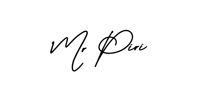 How to make Mr Piri signature? AmerikaSignatureDemo-Regular is a professional autograph style. Create handwritten signature for Mr Piri name. Mr Piri signature style 3 images and pictures png