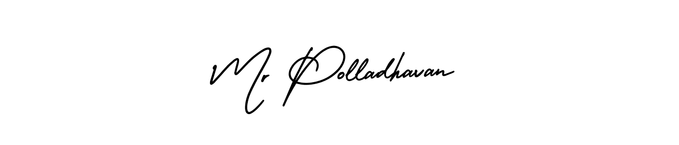 Design your own signature with our free online signature maker. With this signature software, you can create a handwritten (AmerikaSignatureDemo-Regular) signature for name Mr Polladhavan. Mr Polladhavan signature style 3 images and pictures png