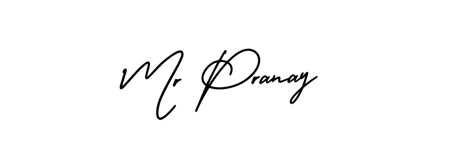 How to make Mr Pranay signature? AmerikaSignatureDemo-Regular is a professional autograph style. Create handwritten signature for Mr Pranay name. Mr Pranay signature style 3 images and pictures png