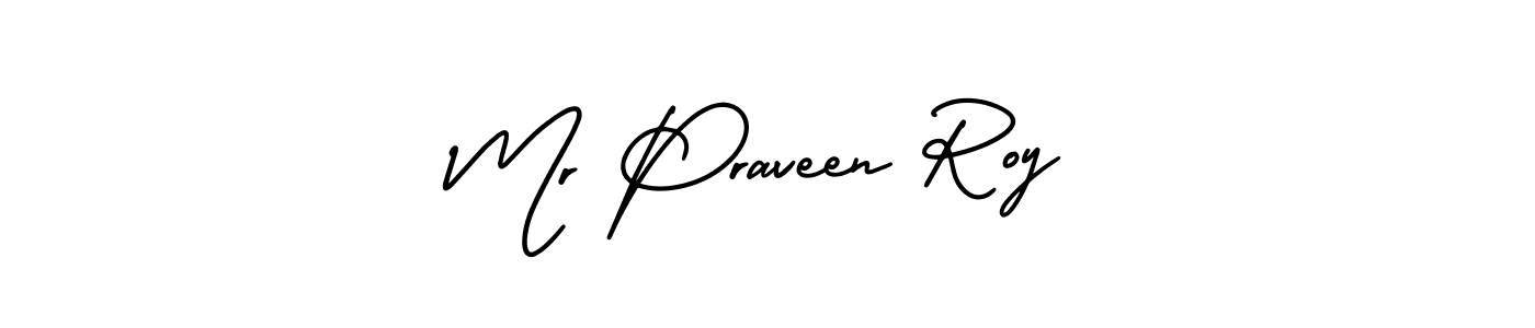 Also You can easily find your signature by using the search form. We will create Mr Praveen Roy name handwritten signature images for you free of cost using AmerikaSignatureDemo-Regular sign style. Mr Praveen Roy signature style 3 images and pictures png