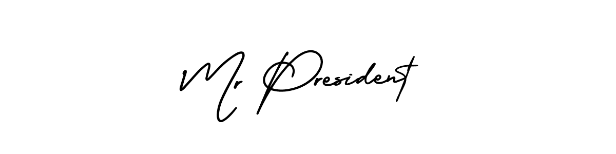 How to make Mr President name signature. Use AmerikaSignatureDemo-Regular style for creating short signs online. This is the latest handwritten sign. Mr President signature style 3 images and pictures png