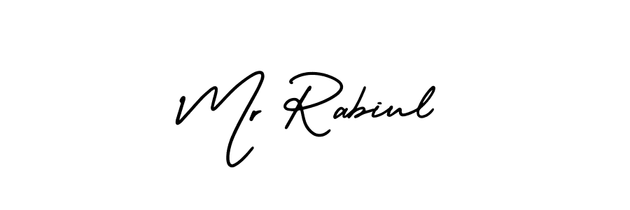 Best and Professional Signature Style for Mr Rabiul. AmerikaSignatureDemo-Regular Best Signature Style Collection. Mr Rabiul signature style 3 images and pictures png