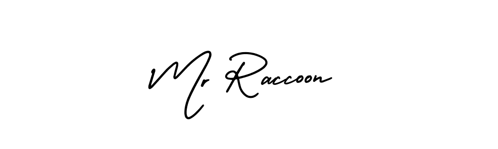 Best and Professional Signature Style for Mr Raccoon. AmerikaSignatureDemo-Regular Best Signature Style Collection. Mr Raccoon signature style 3 images and pictures png