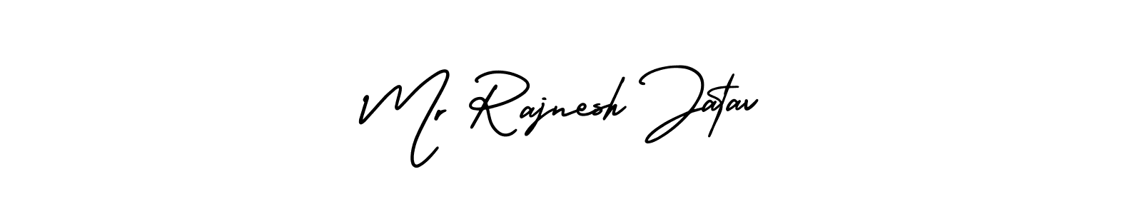 if you are searching for the best signature style for your name Mr Rajnesh Jatav. so please give up your signature search. here we have designed multiple signature styles  using AmerikaSignatureDemo-Regular. Mr Rajnesh Jatav signature style 3 images and pictures png