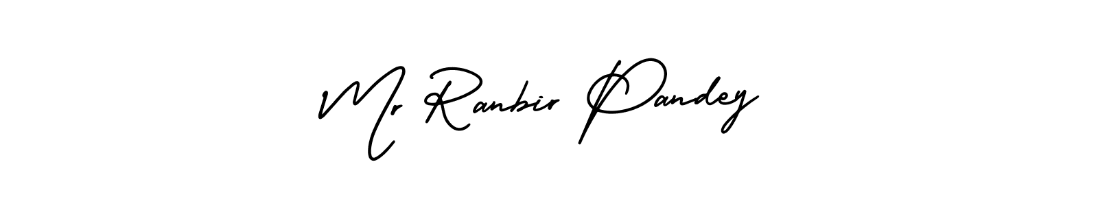Design your own signature with our free online signature maker. With this signature software, you can create a handwritten (AmerikaSignatureDemo-Regular) signature for name Mr Ranbir Pandey. Mr Ranbir Pandey signature style 3 images and pictures png