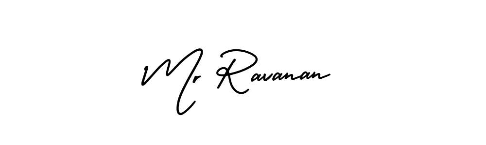 Design your own signature with our free online signature maker. With this signature software, you can create a handwritten (AmerikaSignatureDemo-Regular) signature for name Mr Ravanan. Mr Ravanan signature style 3 images and pictures png