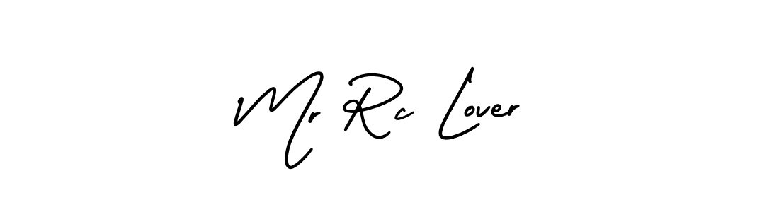 The best way (AmerikaSignatureDemo-Regular) to make a short signature is to pick only two or three words in your name. The name Mr Rc Lover include a total of six letters. For converting this name. Mr Rc Lover signature style 3 images and pictures png