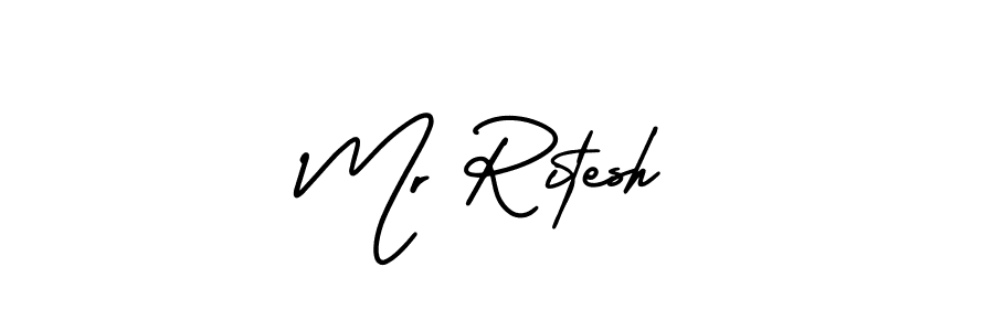 Make a beautiful signature design for name Mr Ritesh. Use this online signature maker to create a handwritten signature for free. Mr Ritesh signature style 3 images and pictures png