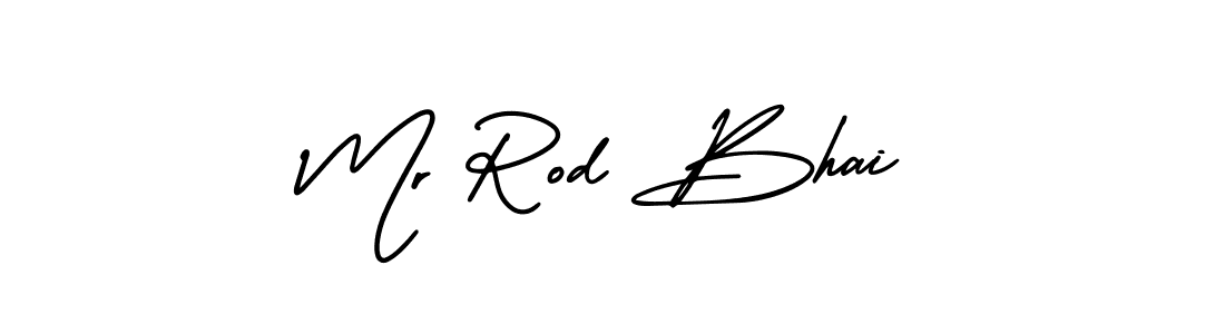Design your own signature with our free online signature maker. With this signature software, you can create a handwritten (AmerikaSignatureDemo-Regular) signature for name Mr Rod Bhai. Mr Rod Bhai signature style 3 images and pictures png
