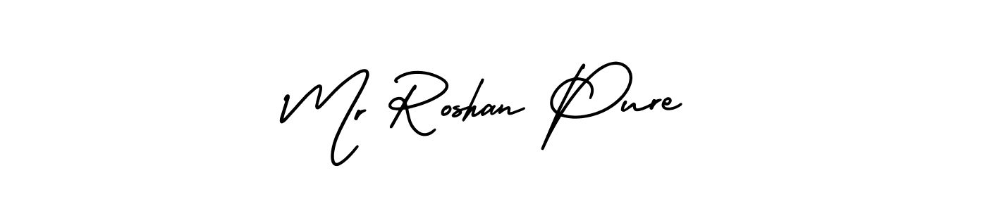 How to Draw Mr Roshan Pure signature style? AmerikaSignatureDemo-Regular is a latest design signature styles for name Mr Roshan Pure. Mr Roshan Pure signature style 3 images and pictures png