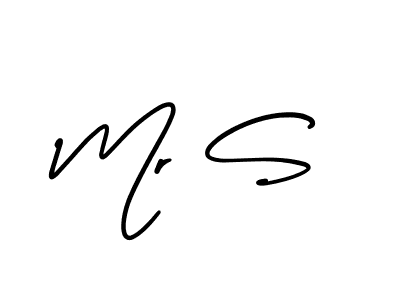 How to make Mr S signature? AmerikaSignatureDemo-Regular is a professional autograph style. Create handwritten signature for Mr S name. Mr S signature style 3 images and pictures png