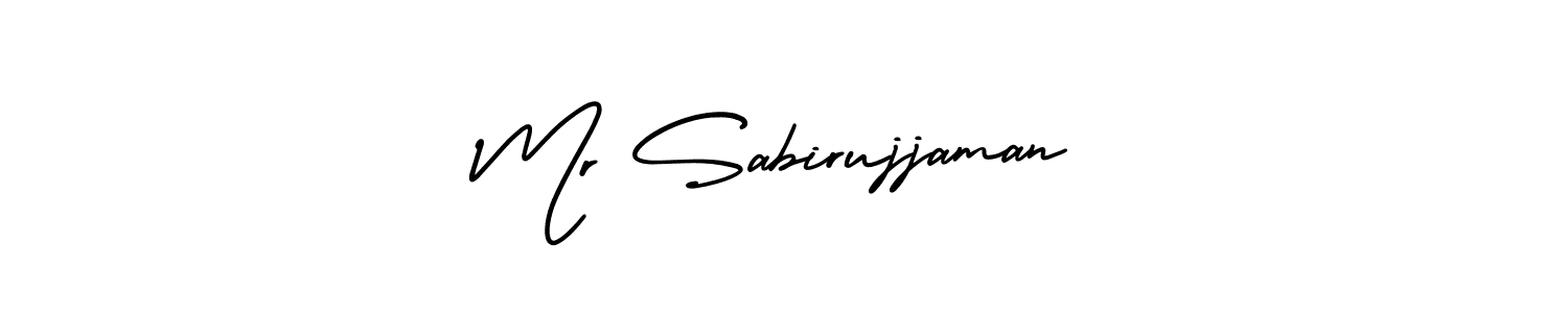 Also You can easily find your signature by using the search form. We will create Mr Sabirujjaman name handwritten signature images for you free of cost using AmerikaSignatureDemo-Regular sign style. Mr Sabirujjaman signature style 3 images and pictures png