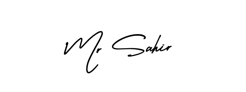 Make a beautiful signature design for name Mr Sahir. Use this online signature maker to create a handwritten signature for free. Mr Sahir signature style 3 images and pictures png