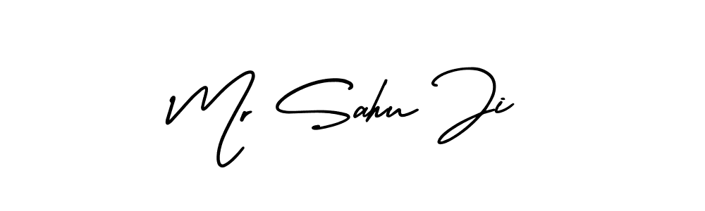 Make a beautiful signature design for name Mr Sahu Ji. With this signature (AmerikaSignatureDemo-Regular) style, you can create a handwritten signature for free. Mr Sahu Ji signature style 3 images and pictures png