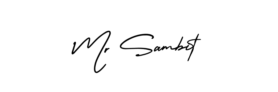 It looks lik you need a new signature style for name Mr Sambit. Design unique handwritten (AmerikaSignatureDemo-Regular) signature with our free signature maker in just a few clicks. Mr Sambit signature style 3 images and pictures png