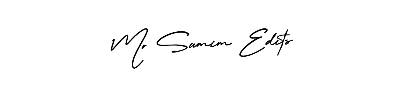 It looks lik you need a new signature style for name Mr Samim Edits. Design unique handwritten (AmerikaSignatureDemo-Regular) signature with our free signature maker in just a few clicks. Mr Samim Edits signature style 3 images and pictures png
