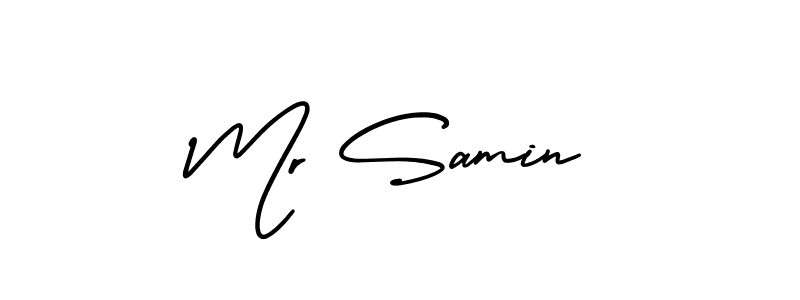 Also we have Mr Samin name is the best signature style. Create professional handwritten signature collection using AmerikaSignatureDemo-Regular autograph style. Mr Samin signature style 3 images and pictures png