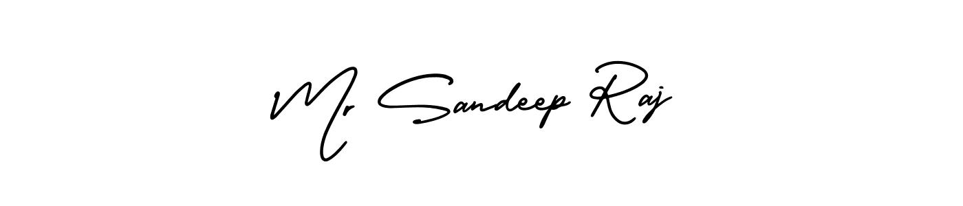 Make a beautiful signature design for name Mr Sandeep Raj. With this signature (AmerikaSignatureDemo-Regular) style, you can create a handwritten signature for free. Mr Sandeep Raj signature style 3 images and pictures png