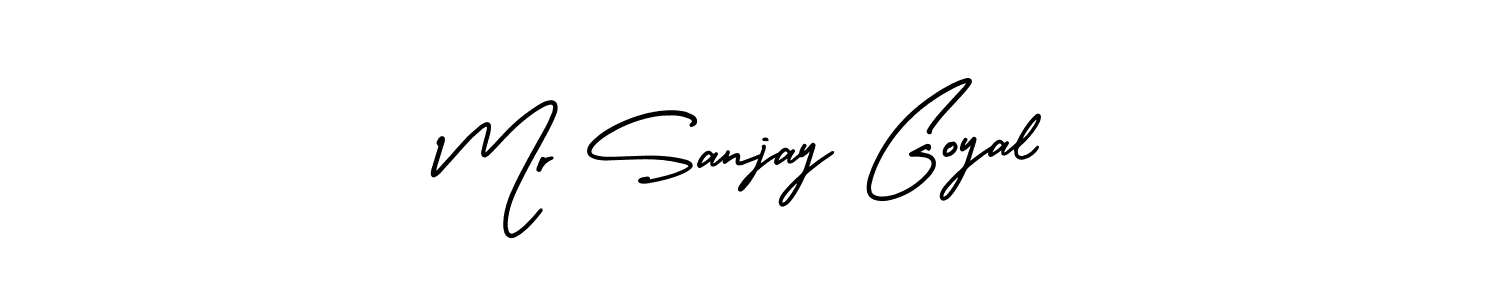 Use a signature maker to create a handwritten signature online. With this signature software, you can design (AmerikaSignatureDemo-Regular) your own signature for name Mr Sanjay Goyal. Mr Sanjay Goyal signature style 3 images and pictures png