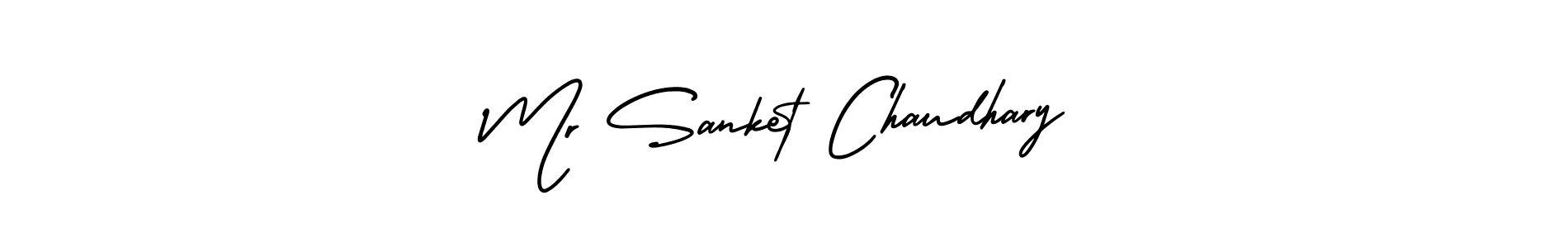 Create a beautiful signature design for name Mr Sanket Chaudhary. With this signature (AmerikaSignatureDemo-Regular) fonts, you can make a handwritten signature for free. Mr Sanket Chaudhary signature style 3 images and pictures png