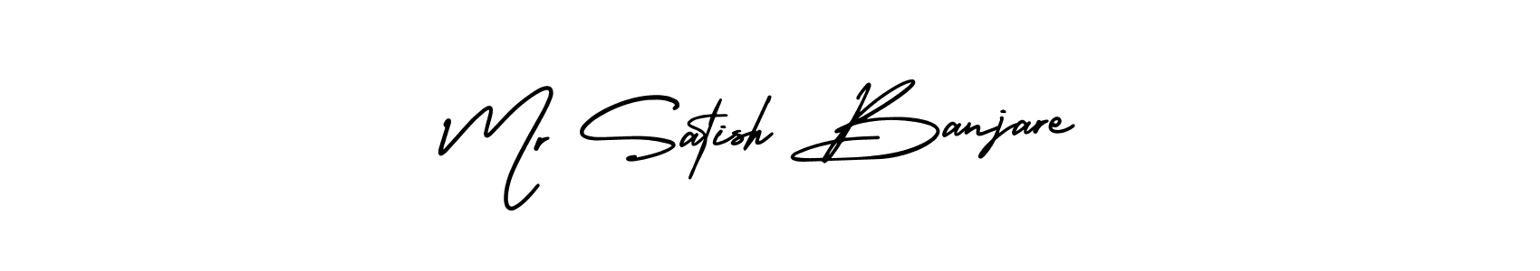 How to Draw Mr Satish Banjare signature style? AmerikaSignatureDemo-Regular is a latest design signature styles for name Mr Satish Banjare. Mr Satish Banjare signature style 3 images and pictures png