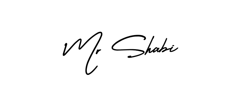 How to make Mr Shabi signature? AmerikaSignatureDemo-Regular is a professional autograph style. Create handwritten signature for Mr Shabi name. Mr Shabi signature style 3 images and pictures png