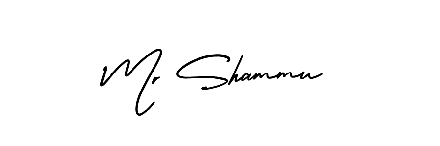 How to make Mr Shammu name signature. Use AmerikaSignatureDemo-Regular style for creating short signs online. This is the latest handwritten sign. Mr Shammu signature style 3 images and pictures png