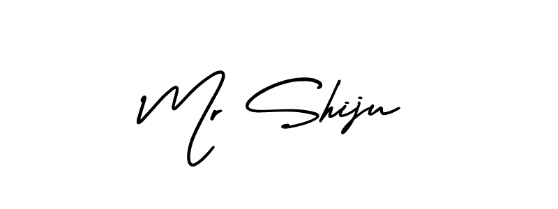 Create a beautiful signature design for name Mr Shiju. With this signature (AmerikaSignatureDemo-Regular) fonts, you can make a handwritten signature for free. Mr Shiju signature style 3 images and pictures png