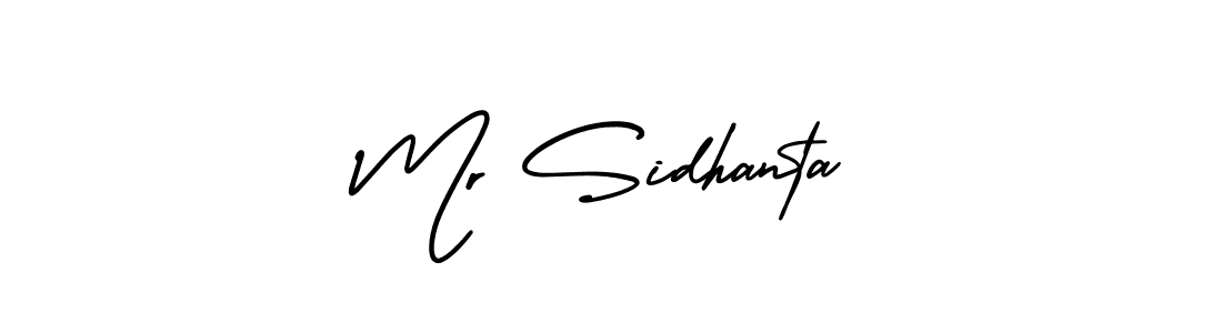 Design your own signature with our free online signature maker. With this signature software, you can create a handwritten (AmerikaSignatureDemo-Regular) signature for name Mr Sidhanta. Mr Sidhanta signature style 3 images and pictures png