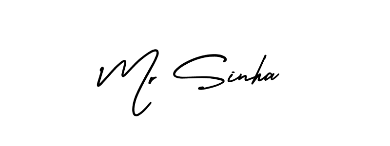 The best way (AmerikaSignatureDemo-Regular) to make a short signature is to pick only two or three words in your name. The name Mr Sinha include a total of six letters. For converting this name. Mr Sinha signature style 3 images and pictures png