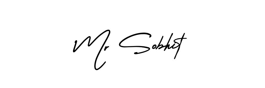 Design your own signature with our free online signature maker. With this signature software, you can create a handwritten (AmerikaSignatureDemo-Regular) signature for name Mr Sobhit. Mr Sobhit signature style 3 images and pictures png