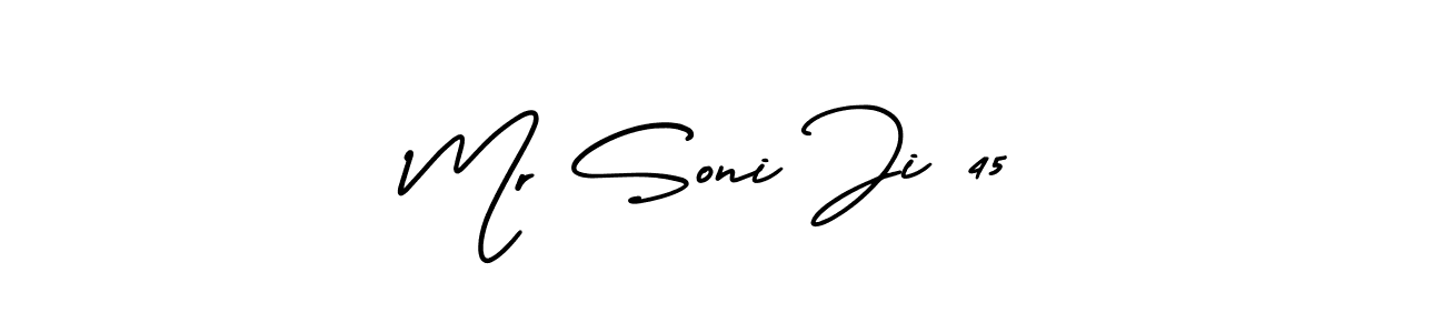 Also we have Mr Soni Ji 45 name is the best signature style. Create professional handwritten signature collection using AmerikaSignatureDemo-Regular autograph style. Mr Soni Ji 45 signature style 3 images and pictures png