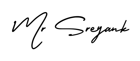 Designed for modern professionals: Mr Sreyank name signature crafted with AmerikaSignatureDemo-Regular script. Ready for digital PDF workflows. Mr Sreyank signature style 3 images and pictures png