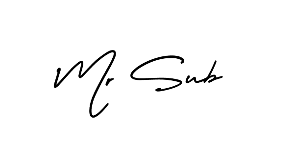 AmerikaSignatureDemo-Regular is a professional signature style that is perfect for those who want to add a touch of class to their signature. It is also a great choice for those who want to make their signature more unique. Get Mr Sub name to fancy signature for free. Mr Sub signature style 3 images and pictures png