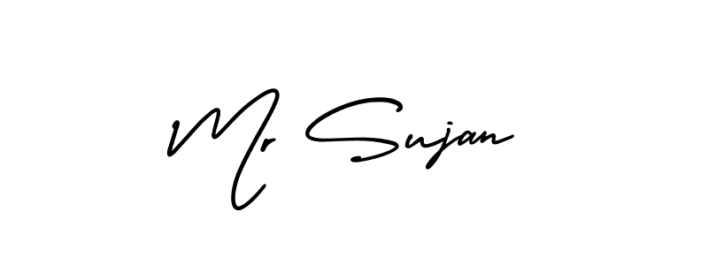 Design your own signature with our free online signature maker. With this signature software, you can create a handwritten (AmerikaSignatureDemo-Regular) signature for name Mr Sujan. Mr Sujan signature style 3 images and pictures png