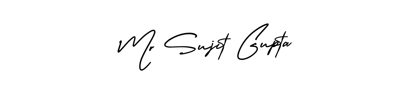 Create a beautiful signature design for name Mr Sujit Gupta. With this signature (AmerikaSignatureDemo-Regular) fonts, you can make a handwritten signature for free. Mr Sujit Gupta signature style 3 images and pictures png