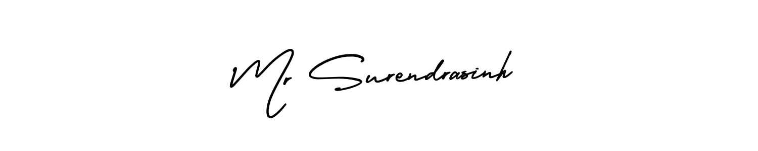 How to Draw Mr Surendrasinh signature style? AmerikaSignatureDemo-Regular is a latest design signature styles for name Mr Surendrasinh. Mr Surendrasinh signature style 3 images and pictures png