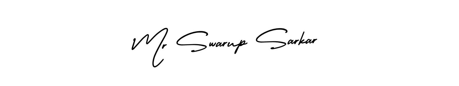 How to make Mr Swarup Sarkar signature? AmerikaSignatureDemo-Regular is a professional autograph style. Create handwritten signature for Mr Swarup Sarkar name. Mr Swarup Sarkar signature style 3 images and pictures png