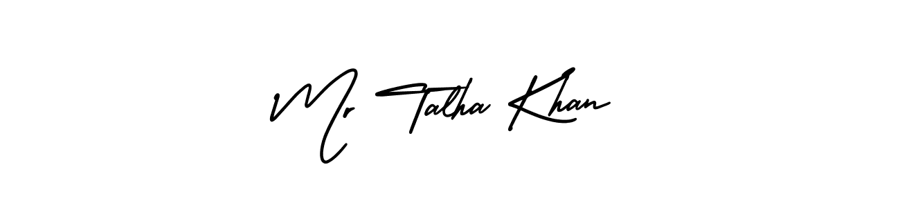 Design your own signature with our free online signature maker. With this signature software, you can create a handwritten (AmerikaSignatureDemo-Regular) signature for name Mr Talha Khan. Mr Talha Khan signature style 3 images and pictures png