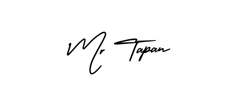 You should practise on your own different ways (AmerikaSignatureDemo-Regular) to write your name (Mr Tapan) in signature. don't let someone else do it for you. Mr Tapan signature style 3 images and pictures png