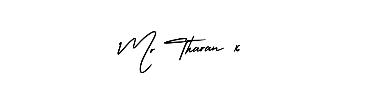 How to make Mr Tharan 16 signature? AmerikaSignatureDemo-Regular is a professional autograph style. Create handwritten signature for Mr Tharan 16 name. Mr Tharan 16 signature style 3 images and pictures png