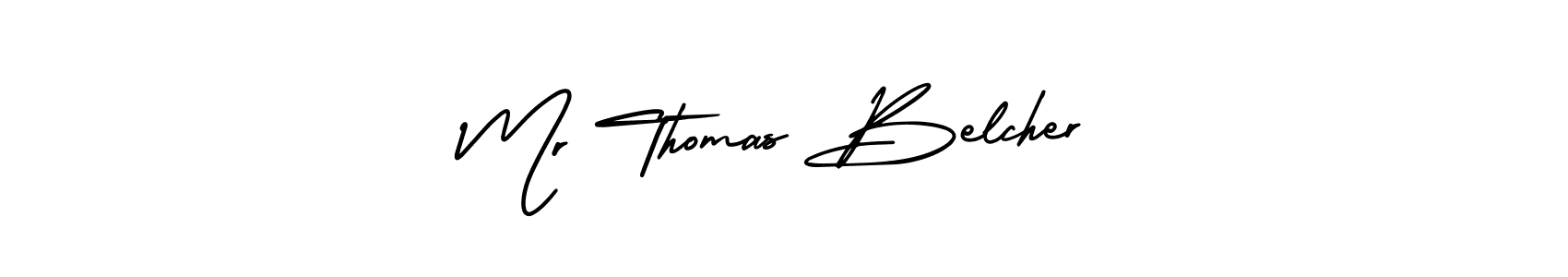 How to make Mr Thomas Belcher name signature. Use AmerikaSignatureDemo-Regular style for creating short signs online. This is the latest handwritten sign. Mr Thomas Belcher signature style 3 images and pictures png