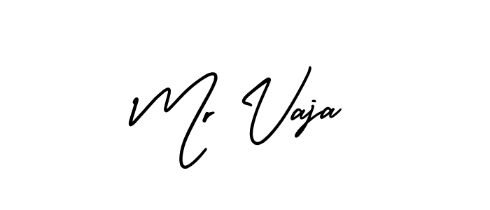 It looks lik you need a new signature style for name Mr Vaja. Design unique handwritten (AmerikaSignatureDemo-Regular) signature with our free signature maker in just a few clicks. Mr Vaja signature style 3 images and pictures png