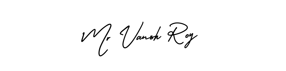How to Draw Mr Vansh Roy signature style? AmerikaSignatureDemo-Regular is a latest design signature styles for name Mr Vansh Roy. Mr Vansh Roy signature style 3 images and pictures png