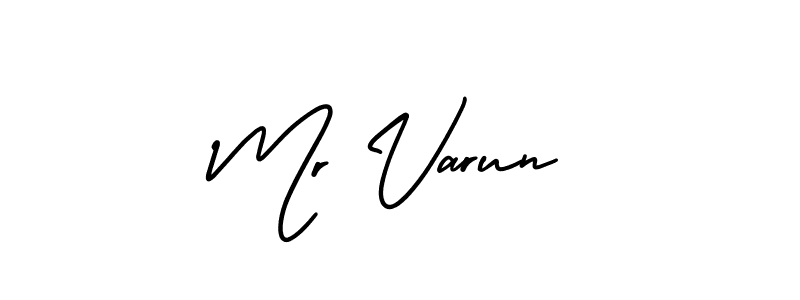 Use a signature maker to create a handwritten signature online. With this signature software, you can design (AmerikaSignatureDemo-Regular) your own signature for name Mr Varun. Mr Varun signature style 3 images and pictures png