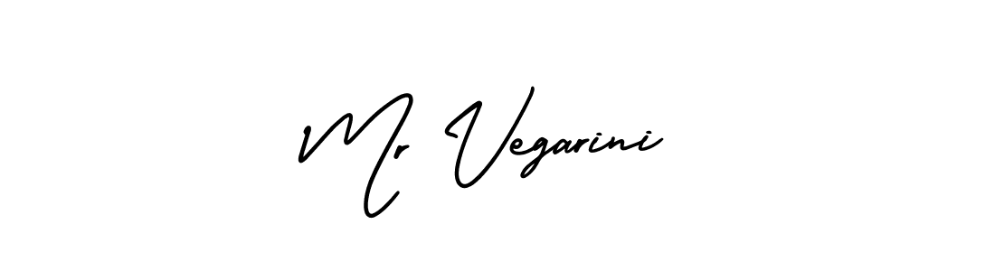 The best way (AmerikaSignatureDemo-Regular) to make a short signature is to pick only two or three words in your name. The name Mr Vegarini include a total of six letters. For converting this name. Mr Vegarini signature style 3 images and pictures png